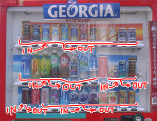主力商品販売強化: 私は毎日（のように）自動販売機の写真を撮ってい